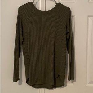 American Eagle army green thermal top
